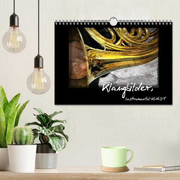 Produktbild: Klangbilder Instrumental-KUNST (Wandkalender 2026 DIN A4 quer), CALVENDO Monatskalender
