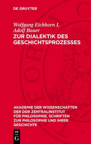 Produktbild: Zur Dialektik des Geschichtsprozesses