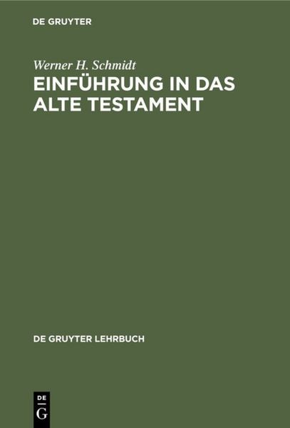 Produktbild: Einf&uuml;hrung in das Alte Testament