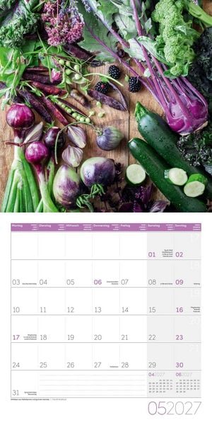 Produktbild: Food Kalender 2027 - 30x30 - Art12