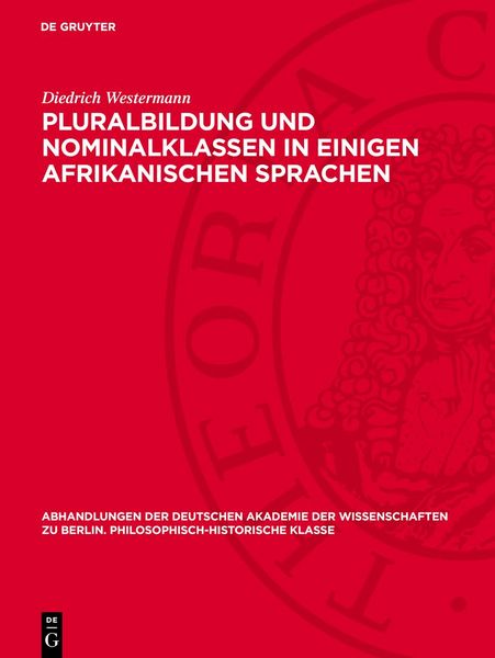 Produktbild: Pluralbildung und Nominalklassen in einigen afrikanischen Sprachen