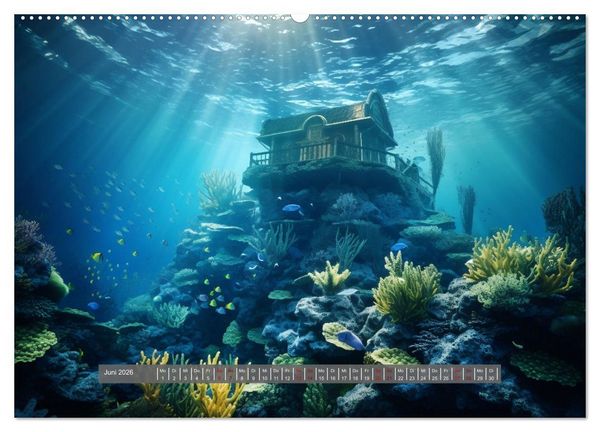 Produktbild: Am Grunde des Meeres (hochwertiger Premium Wandkalender 2026 DIN A2 quer), Kunstdruck in Hochglanz