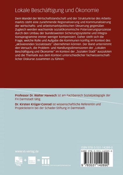 Produktbild: Lokale Besch&auml;ftigung und &Ouml;konomie