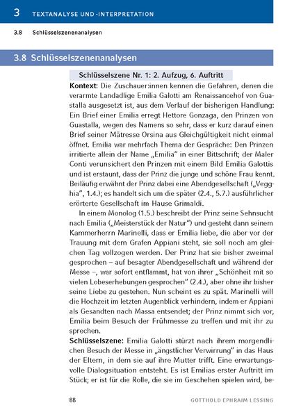 Dialoganalyse Emilia Galotti 1 Aufzug 8 Auftritt Emilia Galotti von Gotthold Ephraim Lessing - Textanalyse und