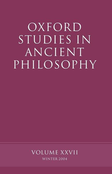 Produktbild: Oxford Studies in Ancient Philosophy