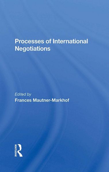 Produktbild: Processes Of International Negotiations