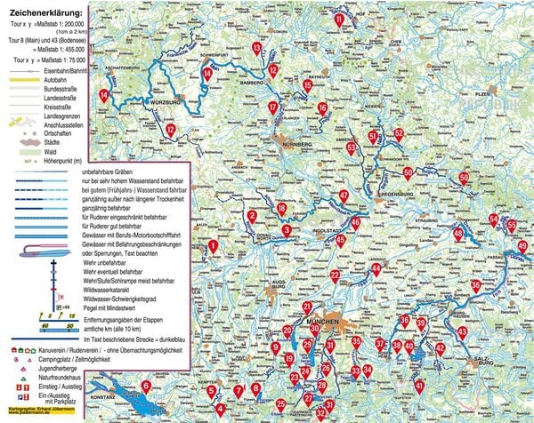 Die 55 schönsten Kanu- und SUP-Touren in Bayern