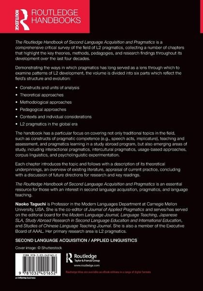Produktbild: The Routledge Handbook of Second Language Acquisition and Pragmatics