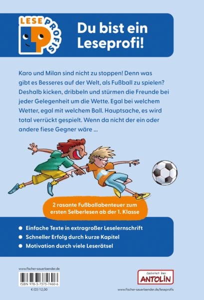 Produktbild: Leseprofis &ndash; Voll im Fu&szlig;ballfieber!, 1. Klasse (Doppelband)