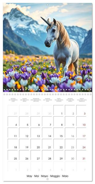 Produktbild: Fairytale Land of AI Unicorns (Wall Calendar 2026 12 &times; 12 Inch) CALVENDO 12 Month Wall Calendar