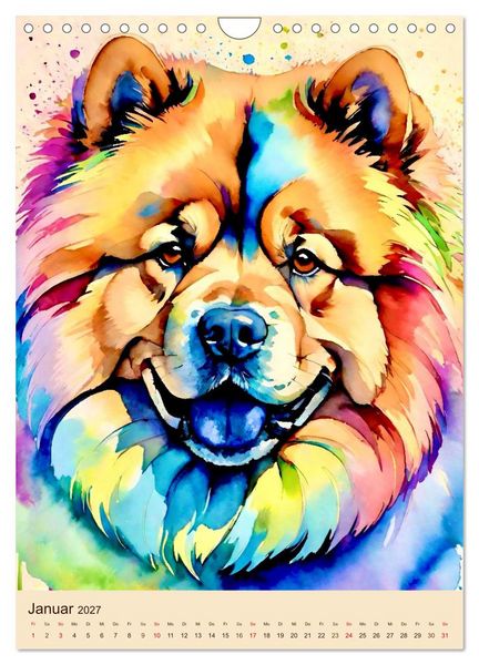 Produktbild: Der Chow Chow (Wandkalender 2027 DIN A4 hoch), CALVENDO Monatskalender
