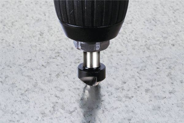 Produktbild: Wolfcraft 2580000 Kegelsenker 12mm HSS 1/4\" (6.3 mm) 1St.