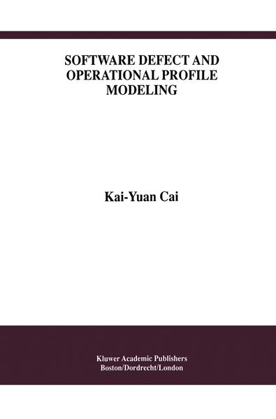Produktbild: Software Defect and Operational Profile Modeling