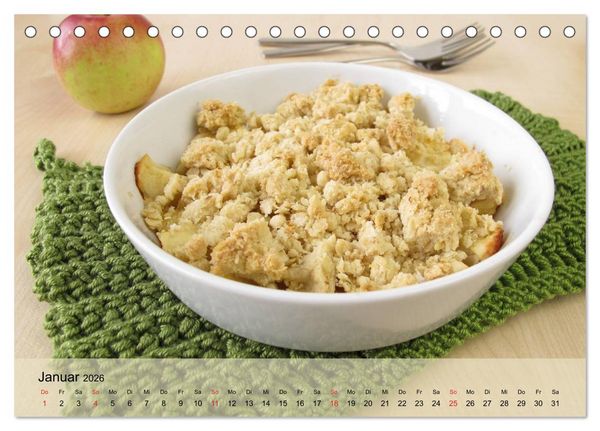 Produktbild: Mug Cakes, Minigugel, Tartelettes und andere kleine Kuchen (Tischkalender 2026 DIN A5 quer), CALVENDO Monatskalender