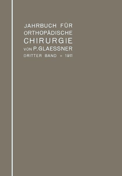 Produktbild: Jahrbuch f&uuml;r orthop&auml;dische Chirurgie