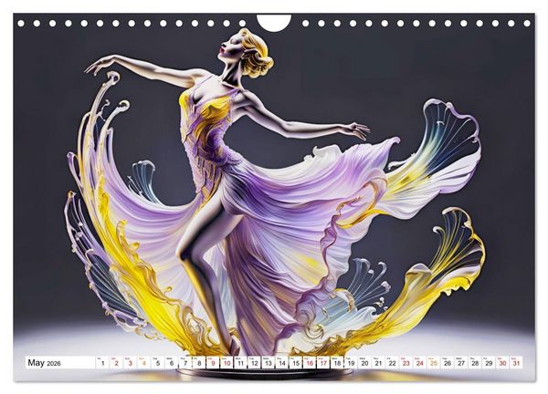 Produktbild: Elegant dancers (Wall Calendar 2026 DIN A4 landscape), CALVENDO 12 Month Wall Calendar