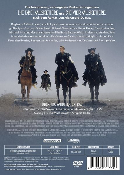 Produktbild: Die Musketiere - Einer f&uuml;r Alle - Alle f&uuml;r einen! [2 DVDs]