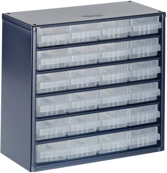 Produktbild: raaco 624-01 Kleinteilemagazin (B x H x T) 306 x 283 x 150 mm Anzahl F&auml;cher: 24 Inhalt 1 St.