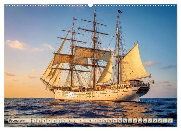 Produktbild: Segelschulschiffe - Weltweit (Wandkalender 2027 DIN A2 quer), CALVENDO Monatskalender