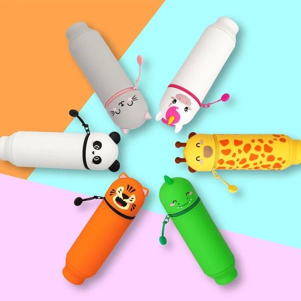 Produktbild: Legami 2-in-1 Federm&auml;ppchen aus Silikon - Kawaii - Giraffe