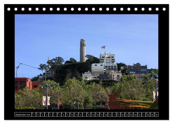 Produktbild: Wunderbares San Francisco (Tischkalender 2026 DIN A5 quer), CALVENDO Monatskalender