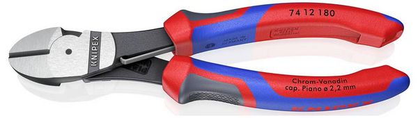 Produktbild: Knipex 74 12 180 Werkstatt Kraft-Seitenschneider mit Facette 180mm