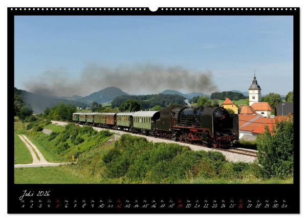 Produktbild: Mit Volldampf durch Mitteleuropa (Wandkalender 2026 DIN A2 quer), CALVENDO Monatskalender