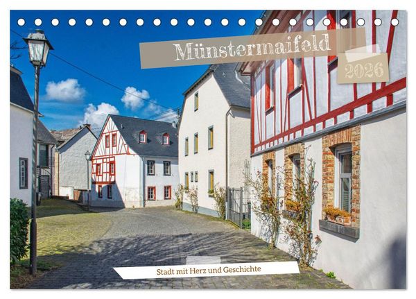 Produktbild: M&uuml;nstermaifeld - Stadt mit Herz und Geschichte (Tischkalender 2026 DIN A5 quer), CALVENDO Monatskalender