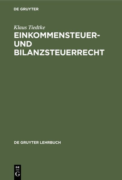 Produktbild: Einkommensteuer- und Bilanzsteuerrecht
