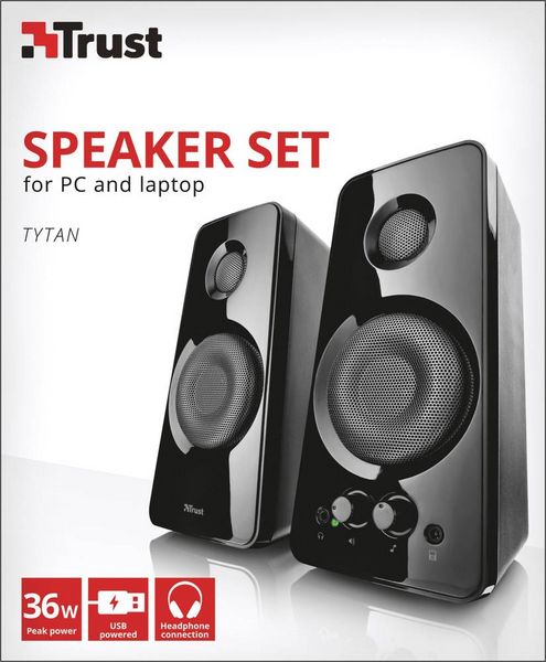 Produktbild: Trust Tytan 2.0 PC-Lautsprecher Kabelgebunden 18W Schwarz