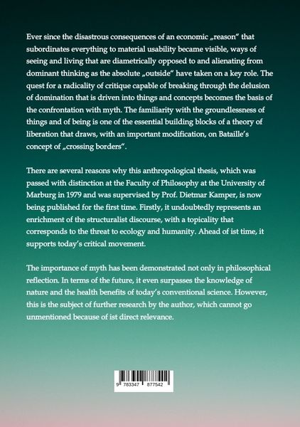 Produktbild: The Importance of Myth for a New Human Science