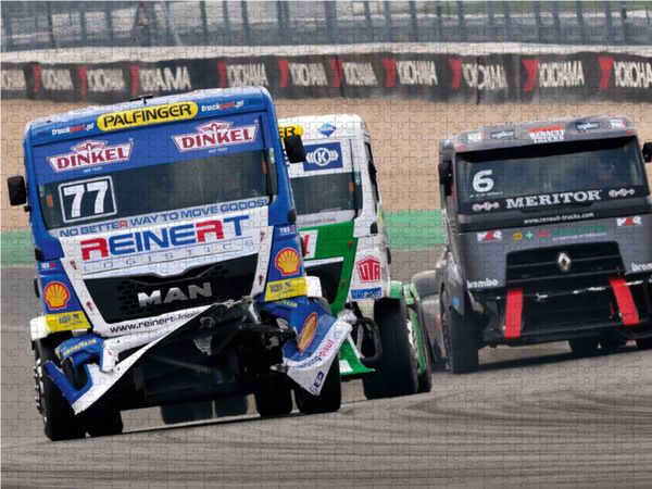 Produktbild: CALVENDO Puzzle European Truck Racing Championship 1000 Teile Lege-Gr&ouml;&szlig;e 64 x 48 cm Foto-Puzzle Bild von Dieter-M. Wilczek