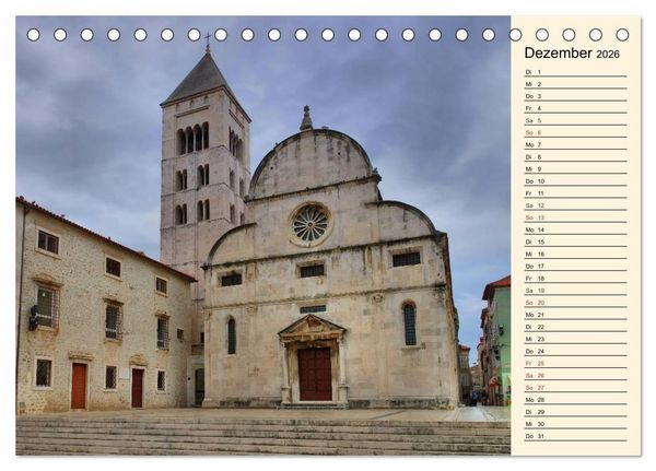 Produktbild: Zadar und Norddalmatien (Tischkalender 2026 DIN A5 quer), CALVENDO Monatskalender