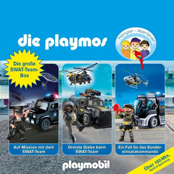 Die Playmos - Das Original Playmobil Hörspiel, Die große SWAT-Team-Box, Folgen 68, 78, 85 - David Bredel , Simon X. Rost , Florian Fickel , Christoph