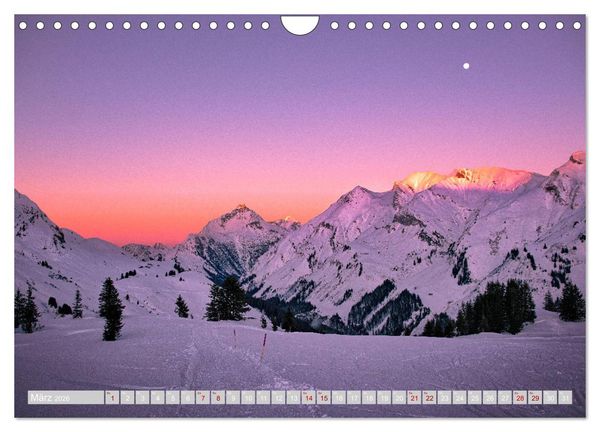 Produktbild: Arlberg - magic of winter (Wandkalender 2026 DIN A4 quer), CALVENDO Monatskalender