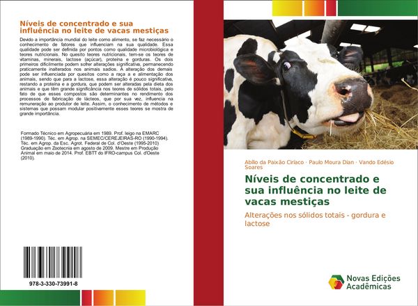 Produktbild: N&iacute;veis de concentrado e sua influ&ecirc;ncia no leite de vacas mesti&ccedil;as