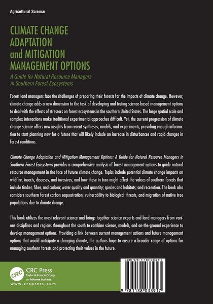 Produktbild: Climate Change Adaptation and Mitigation Management Options