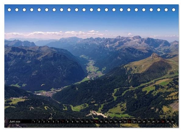 Produktbild: Sellagruppe - Traumhafte Ausblicke in den Dolomiten (Tischkalender 2026 DIN A5 quer), CALVENDO Monatskalender