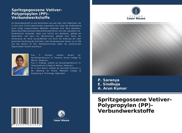 Spritzgegossene Vetiver-Polypropylen (PP)-Verbundwerkstoffe, Taschenbuch von P. Saranya , E. Sindhuja , A. Arun Kumar, Verlag Unser Wissen,