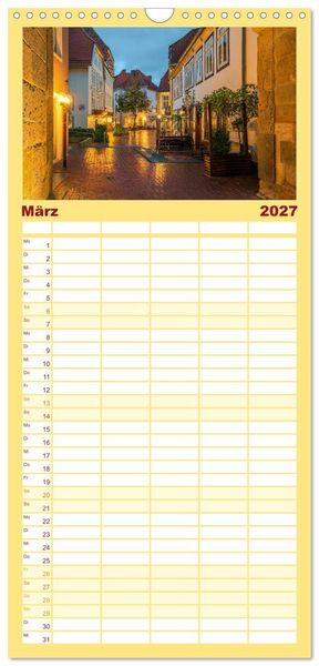 Produktbild: Familienplaner 2027 - Osnabr&uuml;ck...meine Stadt mit 5 Spalten (Wandkalender, 21 x 45 cm) CALVENDO