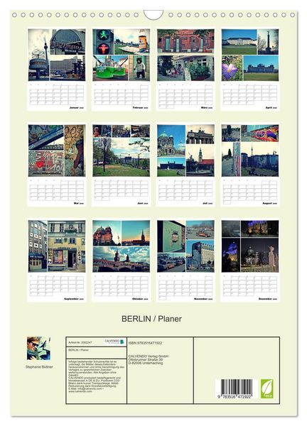 Produktbild: BERLIN / Planer (Wandkalender 2026 DIN A3 hoch), CALVENDO Monatskalender