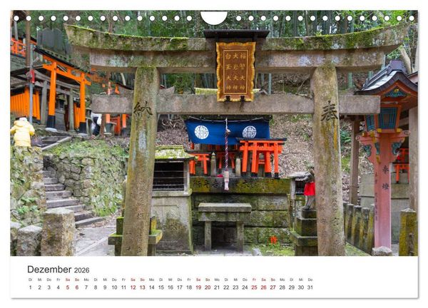 Produktbild: Tempel in Japan (Wandkalender 2026 DIN A4 quer), CALVENDO Monatskalender