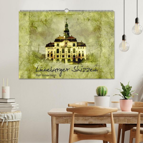 Produktbild: L&uuml;neburger Skizzen (Wandkalender 2026 DIN A2 quer), CALVENDO Monatskalender