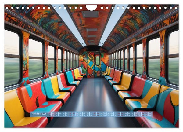 Produktbild: Graffiti Train (Wandkalender 2026 DIN A4 quer), CALVENDO Monatskalender