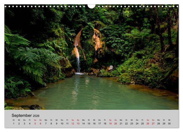 Produktbild: Azoren - S&atilde;o Miguel (Wandkalender 2026 DIN A3 quer), CALVENDO Monatskalender