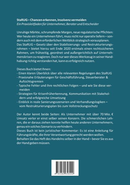 Produktbild: Ratgeber StaRUG