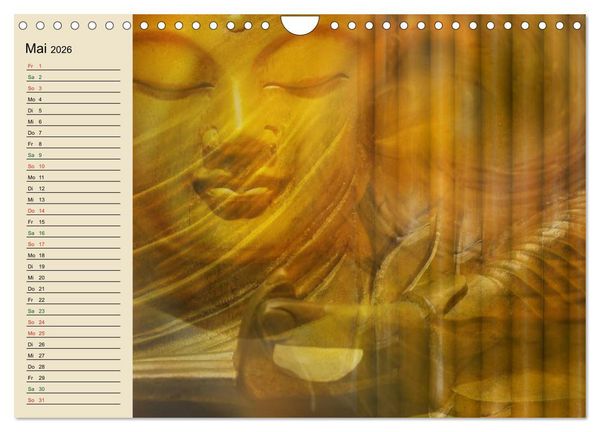 Produktbild: Buddha und Yin Yang (Wandkalender 2026 DIN A4 quer), CALVENDO Monatskalender