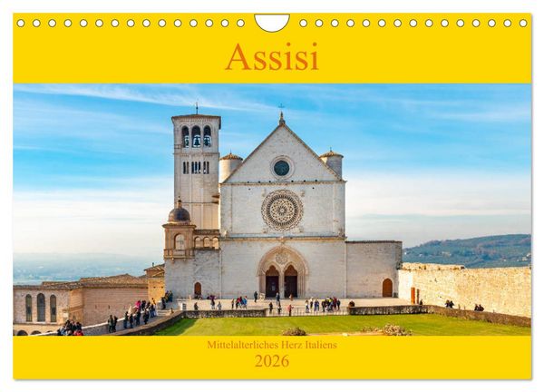 Produktbild: Assisi - Mittelalterliches Herz Italiens (Wandkalender 2026 DIN A4 quer), CALVENDO Monatskalender