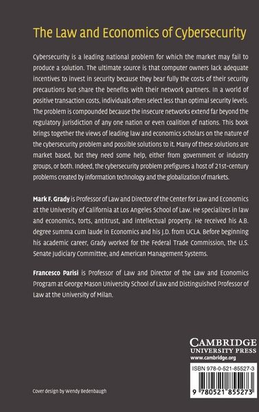 Produktbild: The Law and Economics of Cybersecurity