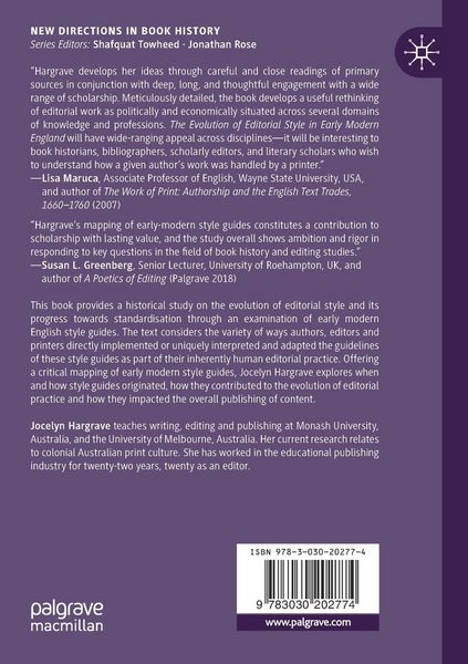 Produktbild: The Evolution of Editorial Style in Early Modern England
